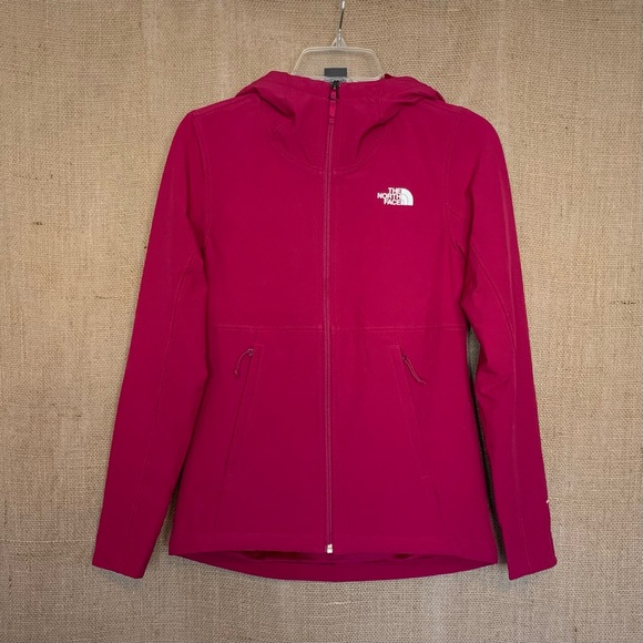 THE NORTH FACE Windfall Hooded Jacket Magenta Womens XS - Picture 1 of 7